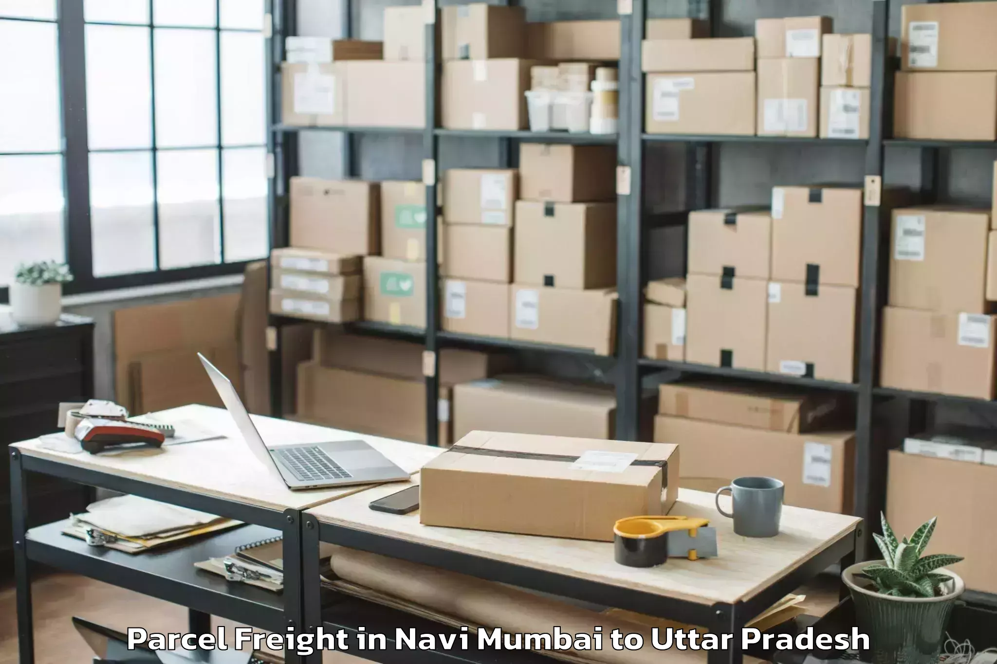 Get Navi Mumbai to Gardens Galleria Mall Noida Parcel Freight